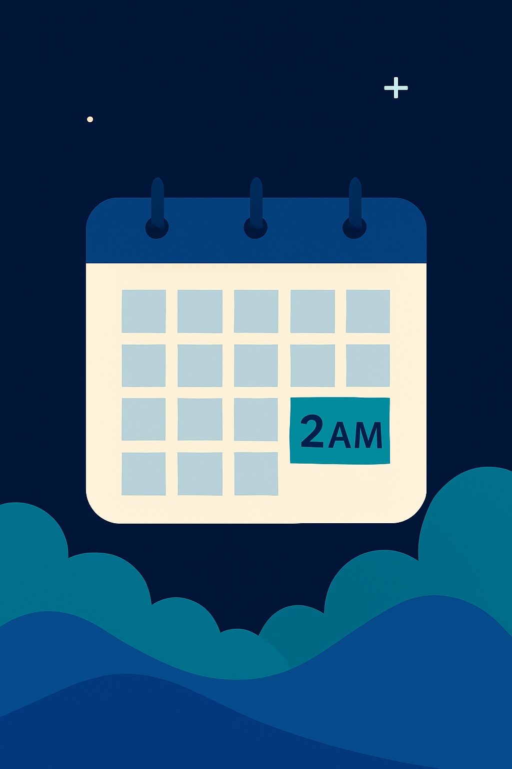 Calendar showing 2 AM appointment availability
